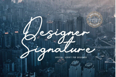 Designer Signature Font