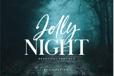 Jolly Night Font Duo