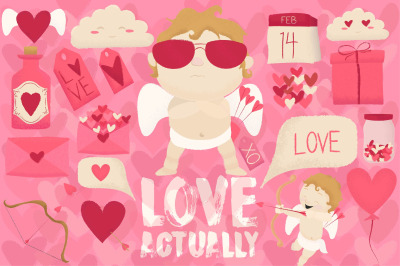 Love Actually - Valentines day set