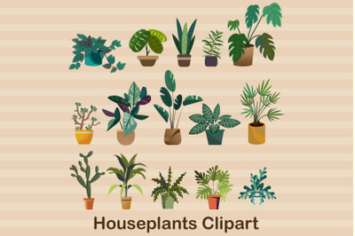 Houseplants Clipart, Potted Plant Images