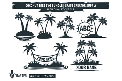 coconut tree svg bundle