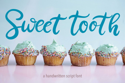 Sweet Tooth. A handwritten script font