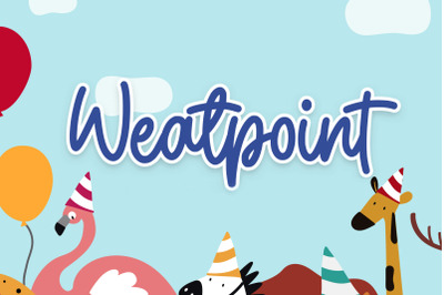 Weatpoint - Playful Script Font