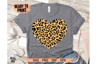 Valentines Day Svg, Leopard print Heart Svg, Valentines day decal