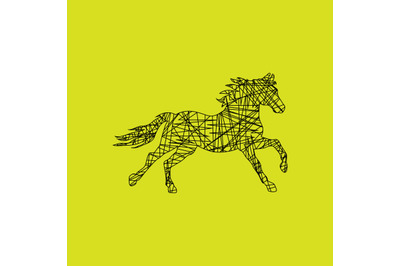 HORSE simple vector illustration