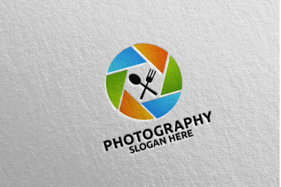 Food Camera Photography Logo 73