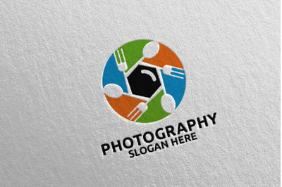 Food Camera Photography Logo 75
