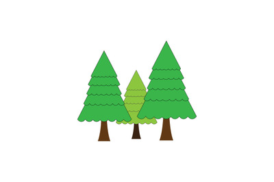 SPURCE TREE simple vector illustration