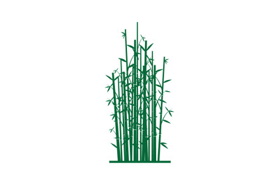 BAMBOO TREE simple vector illustration