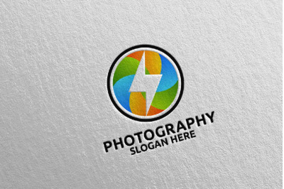 Fast Speed Camera Photography Logo 77