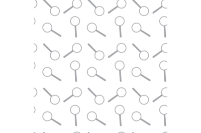 Seamless pattern with magnifying glass