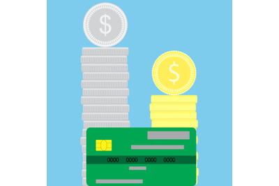 Money flat concept