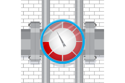 Spectrum indicator on the pipe