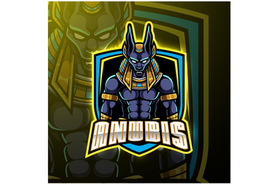 Anubis esport mascot logo design