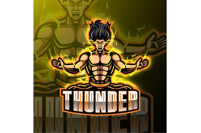 Thunder esport mascot logo design