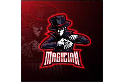 Magician esport mascot logo design