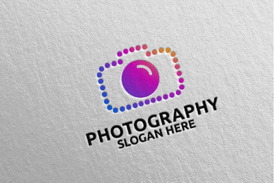 Abstract Dot Camera Photography Logo 86