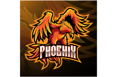 Phoenix sport mascot logo design