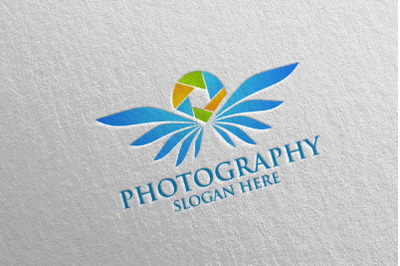 Fly Wing Camera Photography Logo 92