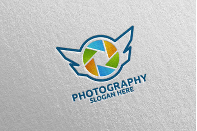 Fly Wing Camera Photography Logo 94