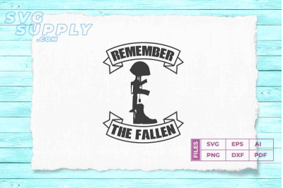 Remember The Fallen SVG vector and PNG files11