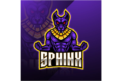 Sphinx sport mascot logo design