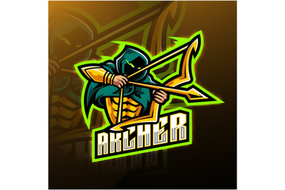 Archer esport mascot logo design