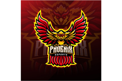 Phoenix sport mascot logo design