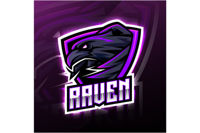 Raven sport mascot logo design