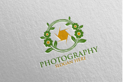 Nature Wedding Camera Photography Logo 102