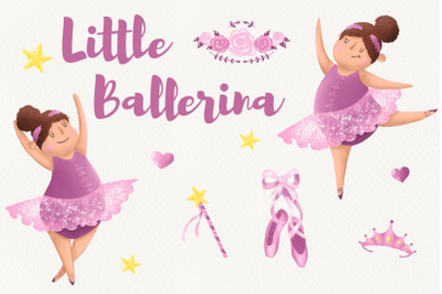 Little Ballerina Clipart