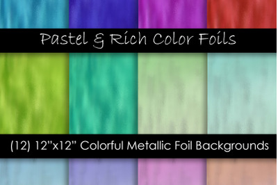 Rich and Pastel Color Metallic Foil Textures