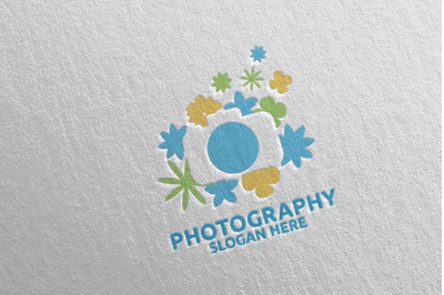 Flower Camera Photography Logo 108