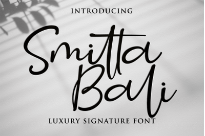 Smitta Bali - Script font
