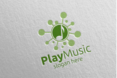 Music Logo with Play Concept 7