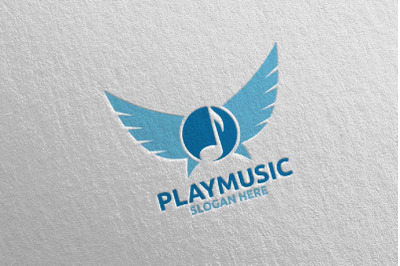 Music Logo with Play Concept 10