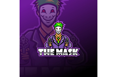 The mask esport mascot logo