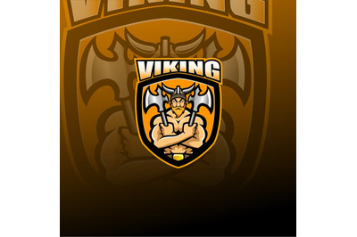 Viking Norseman esport Mascot logo