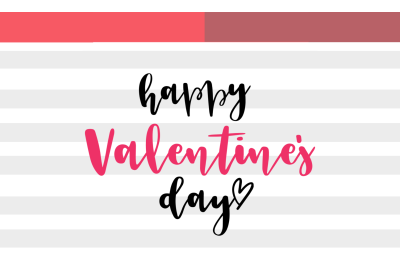 Cursive Happy Valentine&#039;s Day | SVG