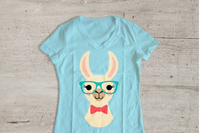 Nerdy Llama | SVG | PNG | DXF