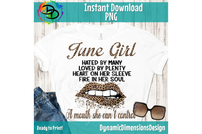 June girl, June birthday bday, Lips, Women born in June, tshirt design