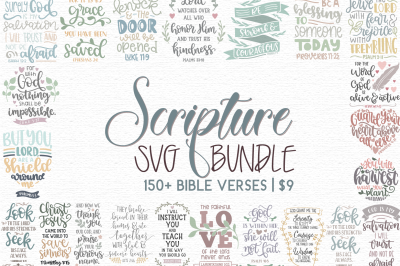 Scripture SVG Bundle | 150+ Bible Verses