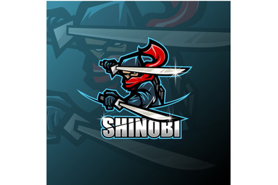 Shinobi esport mascot logo design