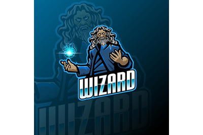 Wizard esport mascot logo design