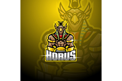 Horus esport mascot logo design