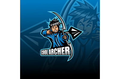 Archer esport mascot logo design