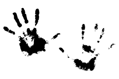 Handprint hands black