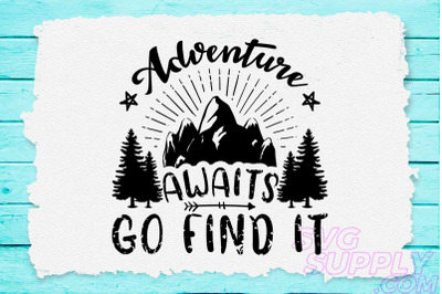 Adventure awaits svg design for adventure hat