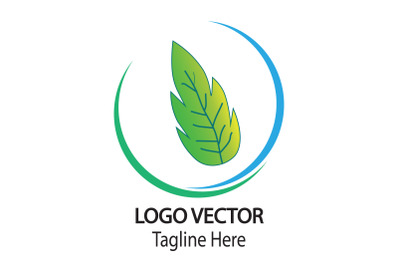 Leaf logo vector