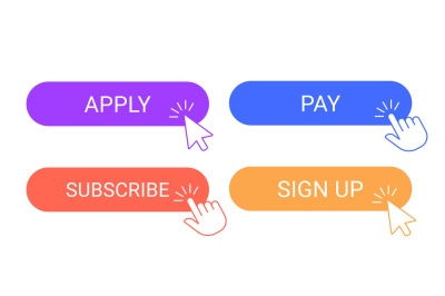 Online participation buttons. Apply, subscribe and pay sign up applyin